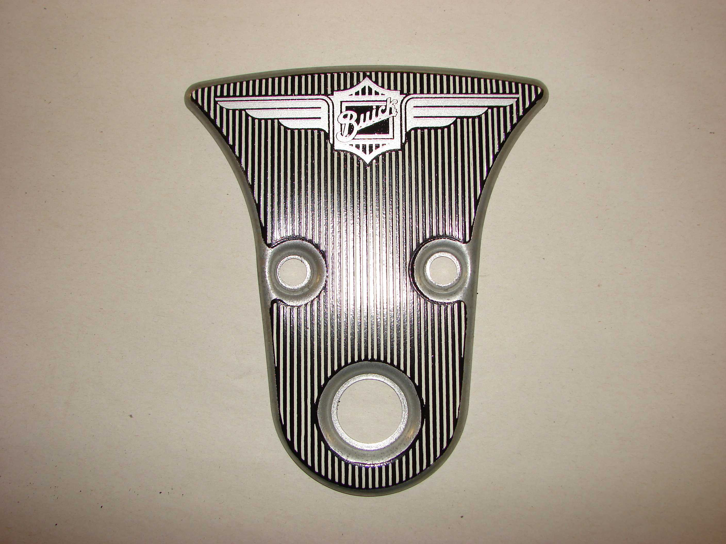 Metal plate for a Buick