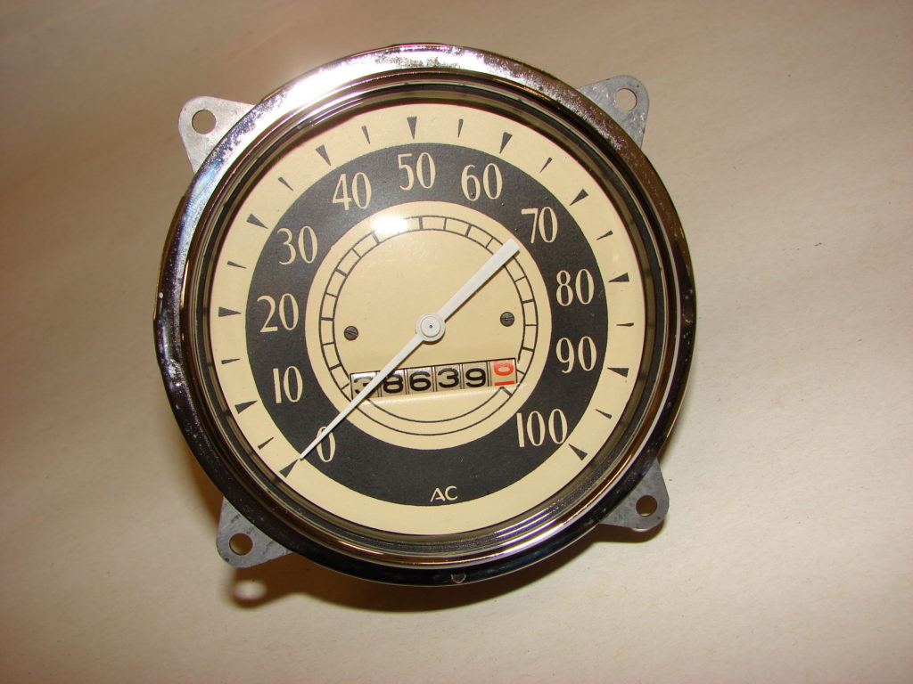 Old-school speedometer