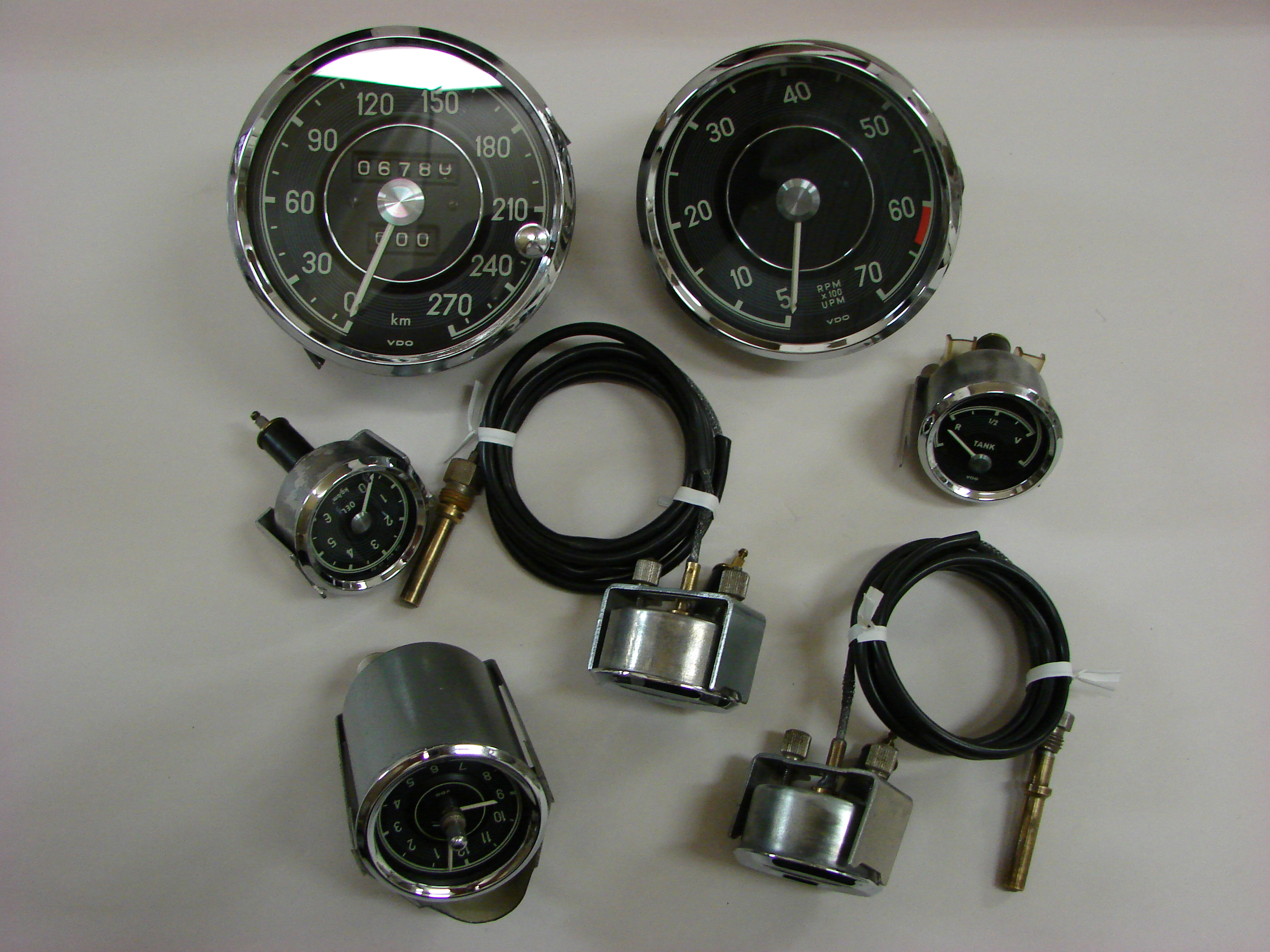 Speedometers and other devices with wires